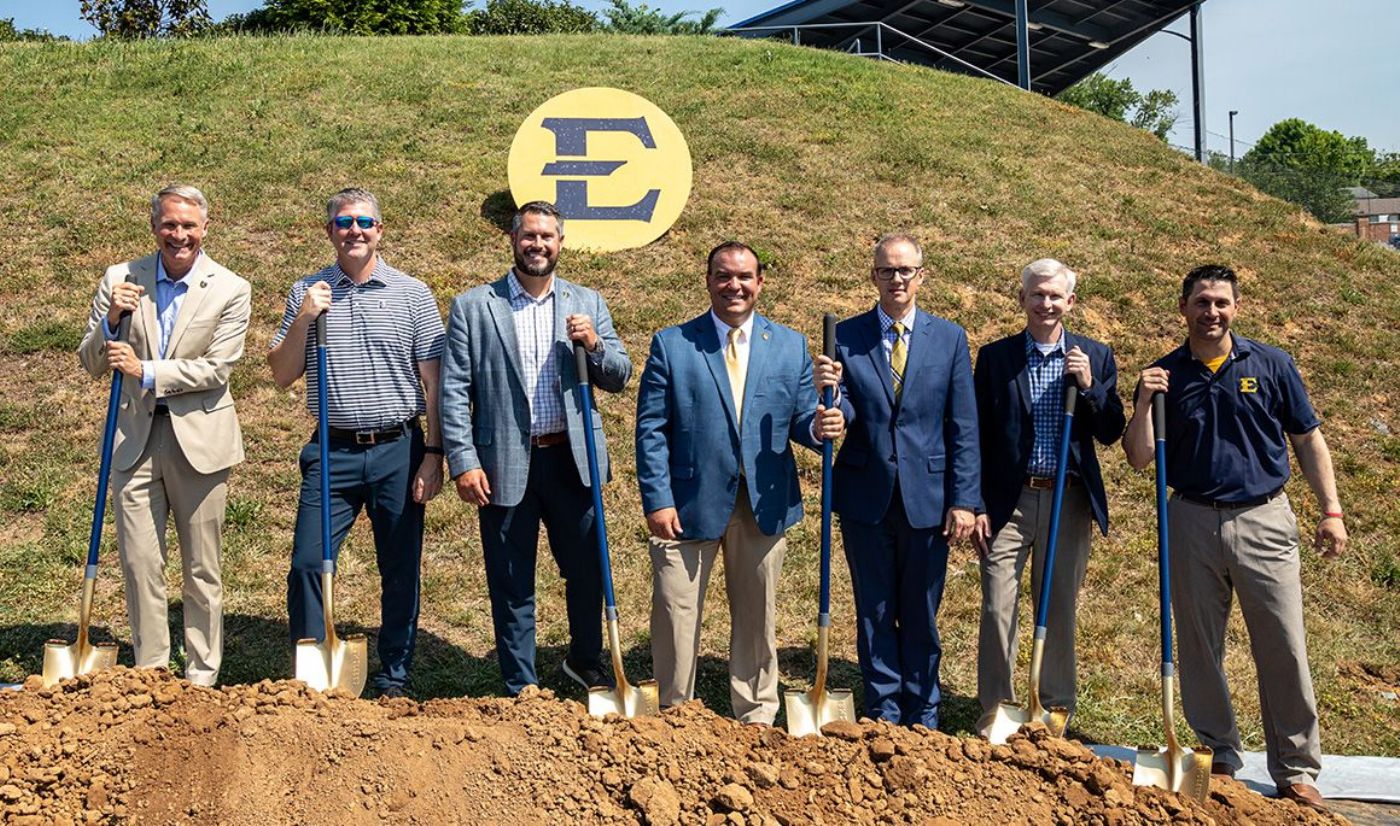 ETSU Athletics Hosts Groundbreaking Of New Indoor Baseball Facility ETSU Athletics Hosts Groundbreaking Of New Indoor Baseball Facility