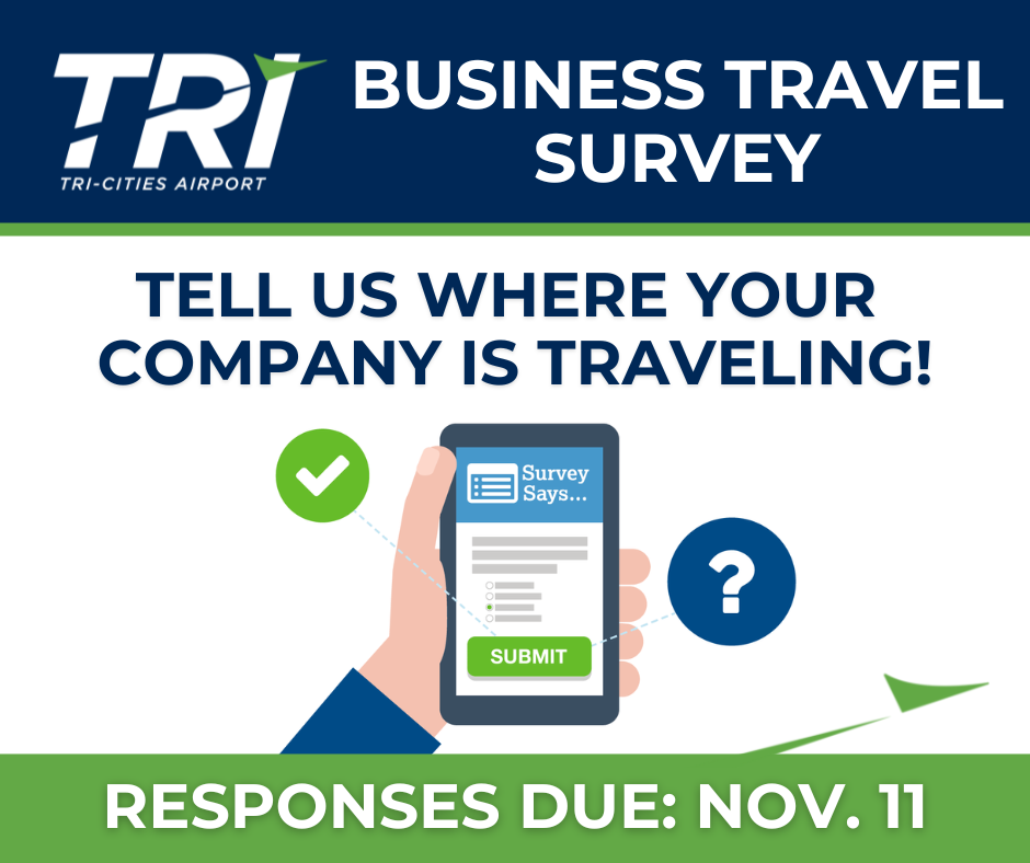 Tri cities airport needs data to study expansion of air service to