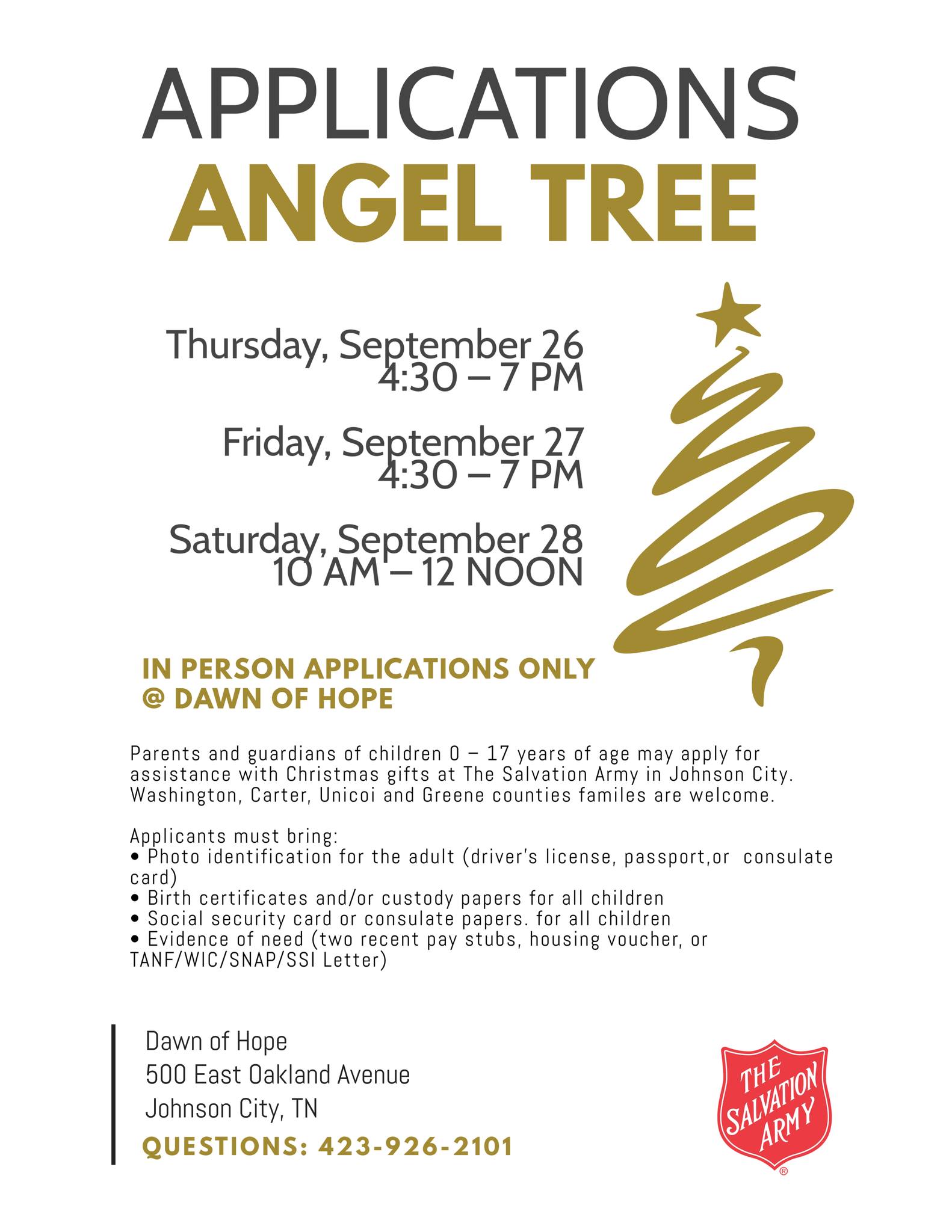 JC Salvation Army Angel Tree program announces new in-person 