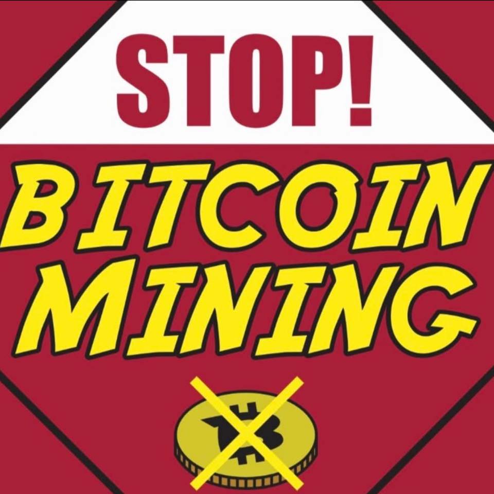 Reunión contra la minería de criptomonedas en Johnson City